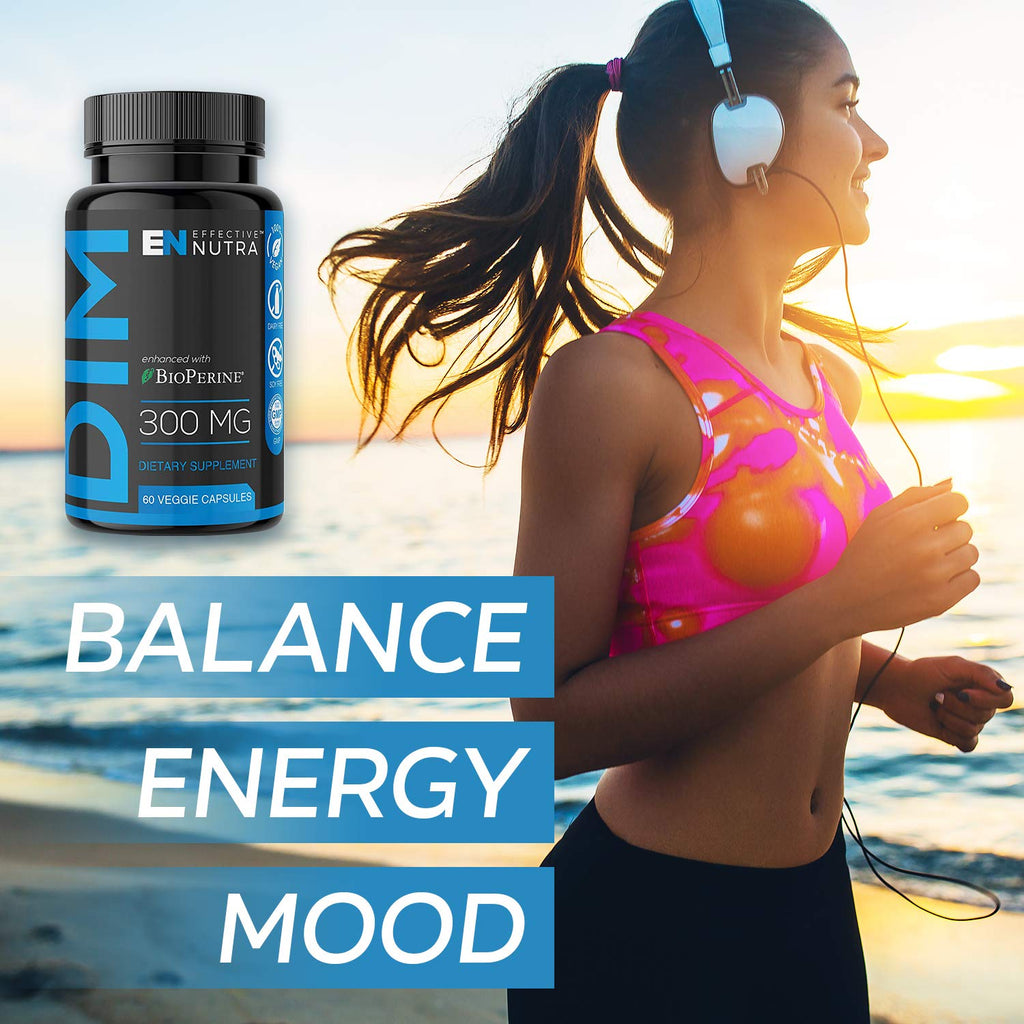 Effective Nutra Dim 300mg with BioPerine – Extra Strength Estrogen Blocker for Men & Women | Hormone & Metabolism Support | 4 Month Supply