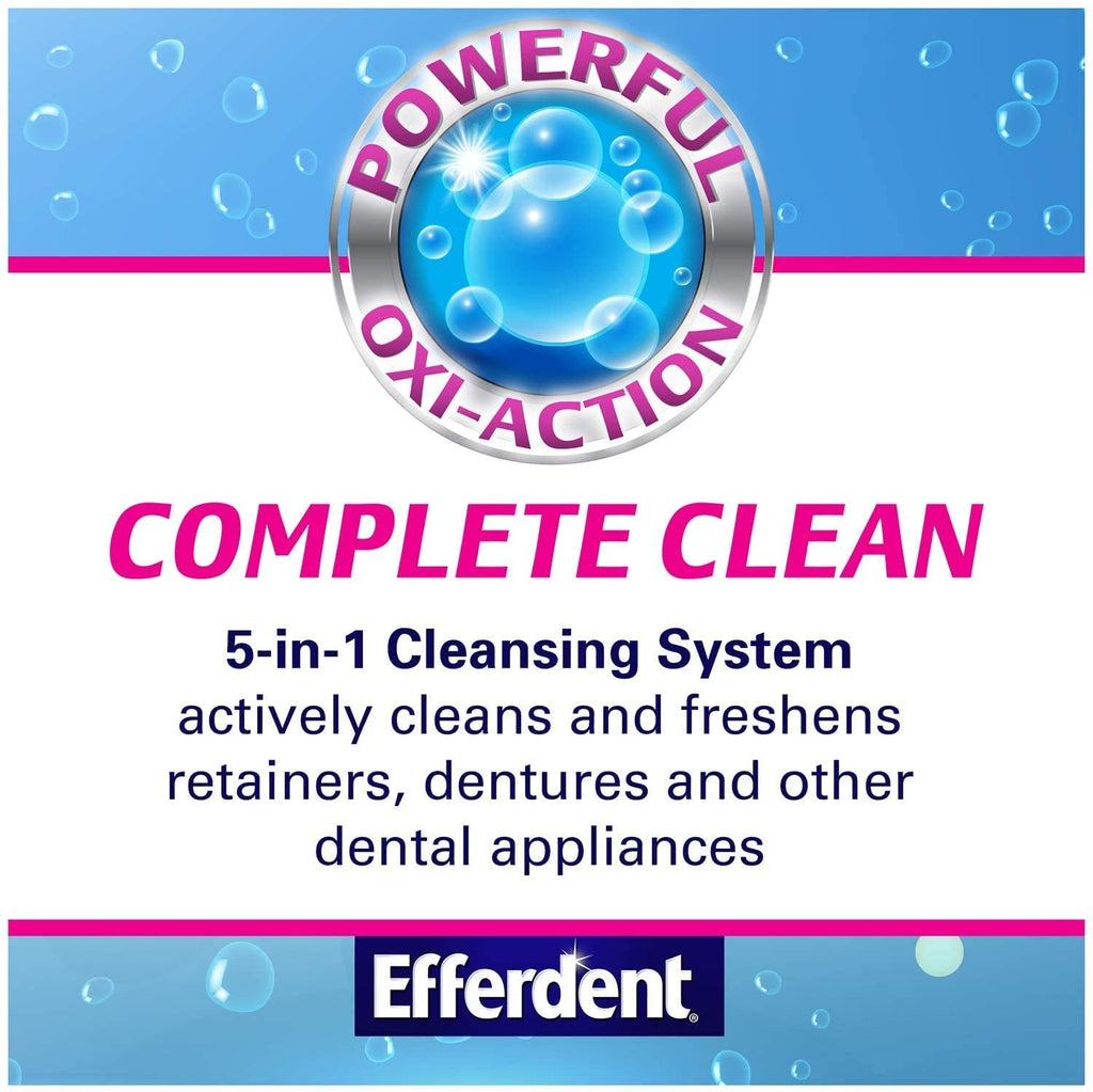 Efferdent Anti-Bacterial Denture Cleanser - 126 Count