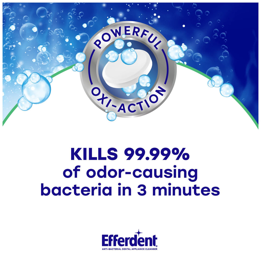 Efferdent Denture Cleaner Tablets – Minty Fresh & Clean, 44 Count