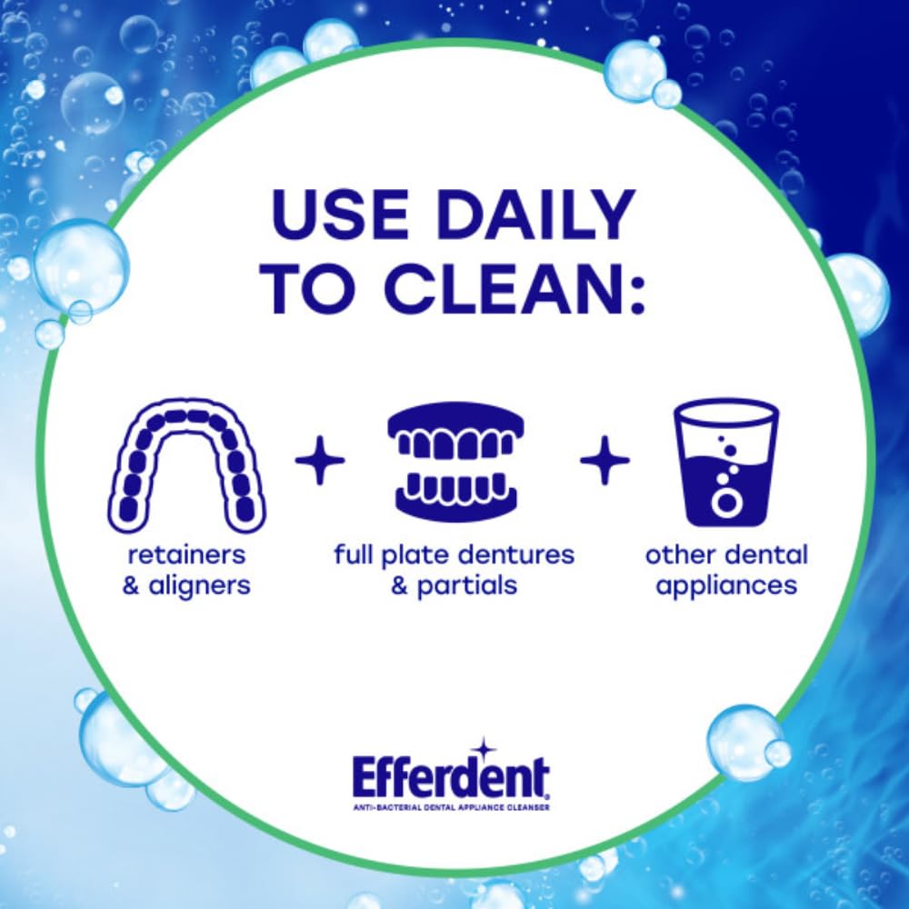 Efferdent Retainer Cleaning Tablets – Minty Fresh & Clean, 44 Count