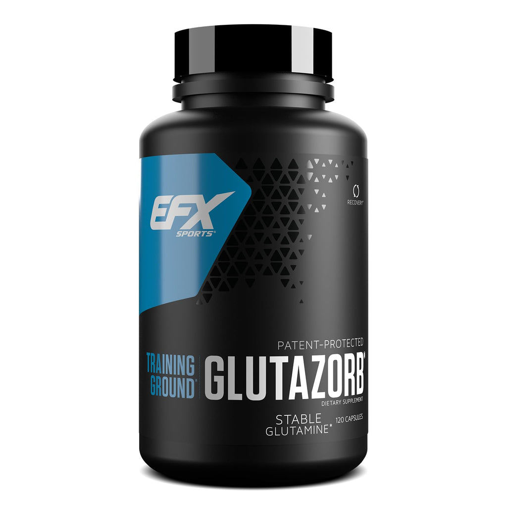 EFX Sports Training Ground Glutazorb Caps | pH-Correct Glutamine Pills | 60 Servings, 120 Capsules
