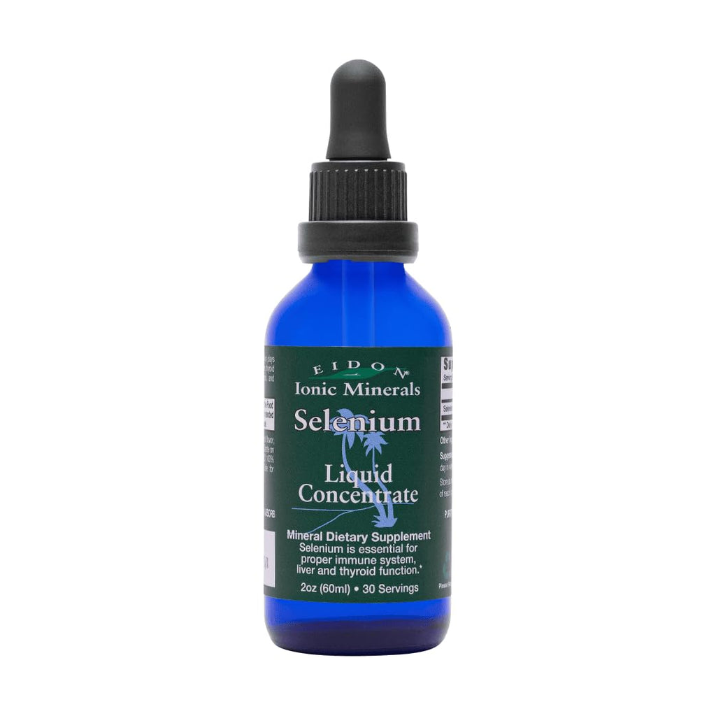 Eidon Ionic Selenium Drops – Liquid Selenium Supplement, 2 oz | Supports Thyroid & Liver Health