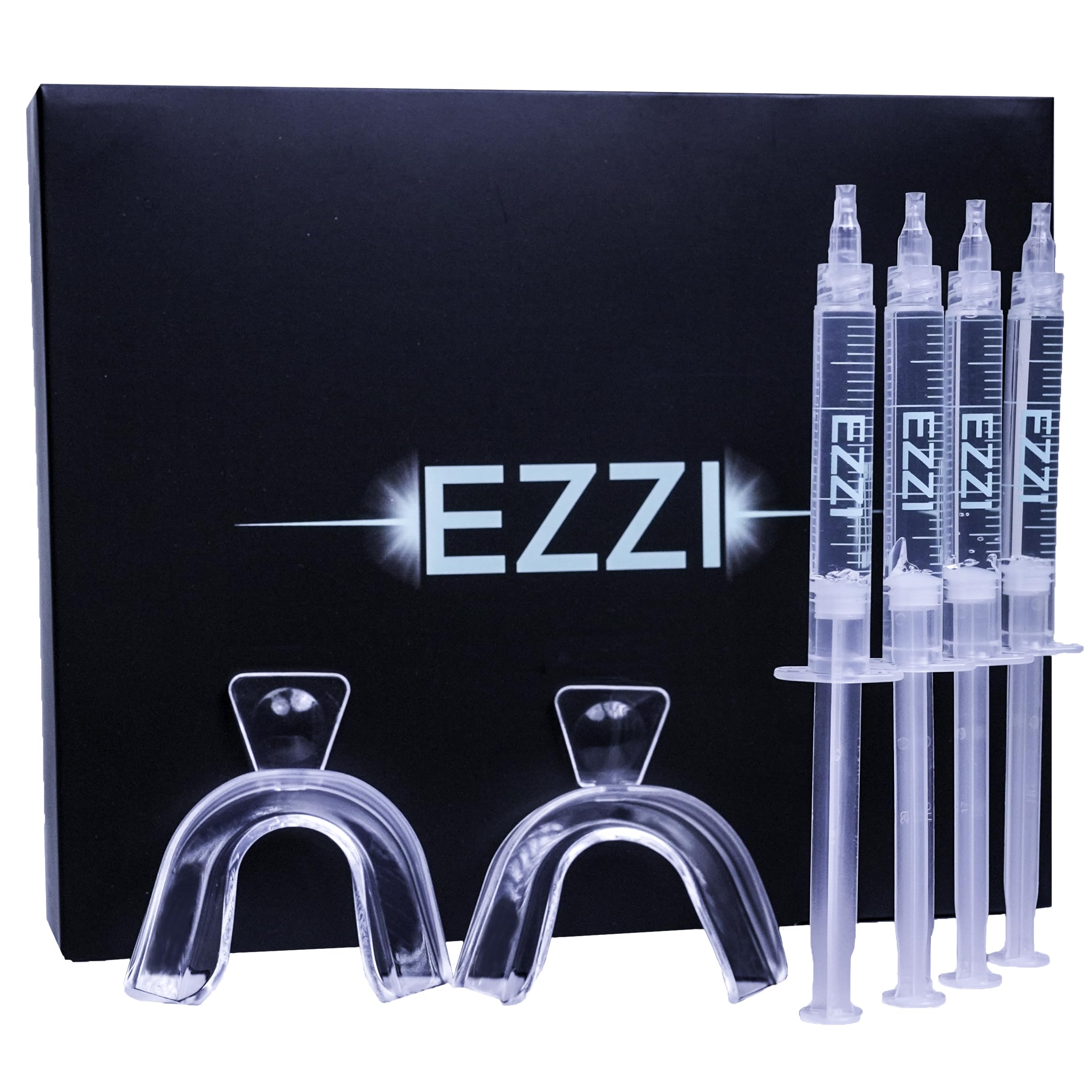 EZZI Teeth Whitening Kit - Fast 44% Carbamide Peroxide Whitening for Discolored Teeth and Intrinsic Stains