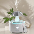 Elcxsla Essential Oil Diffuser 350mL – 360° Rotating Raindrop, Remote, 7-Color Mood Light