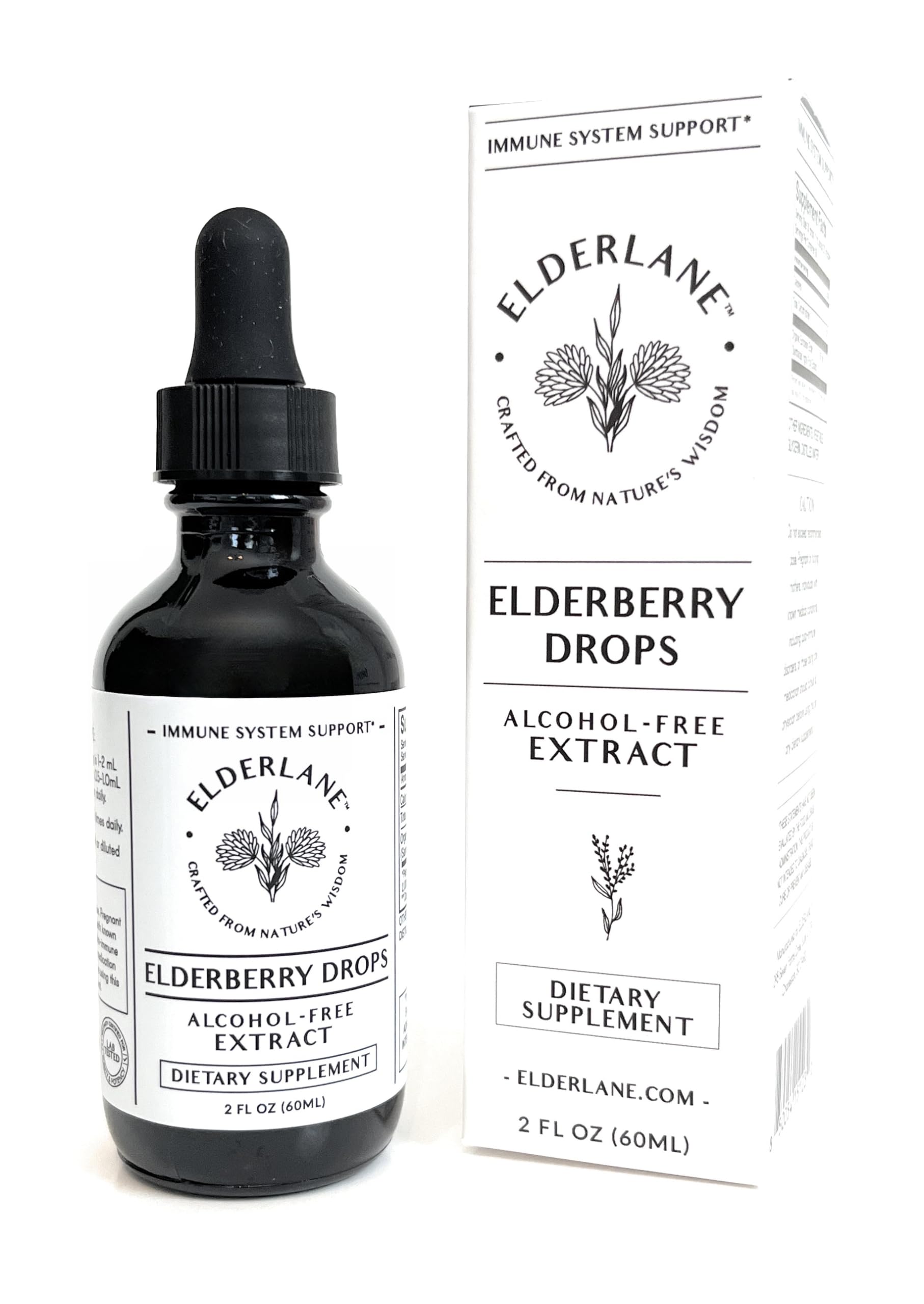 Elderberry Drops by Elderlane – Immune Support, Non-GMO, Vegan