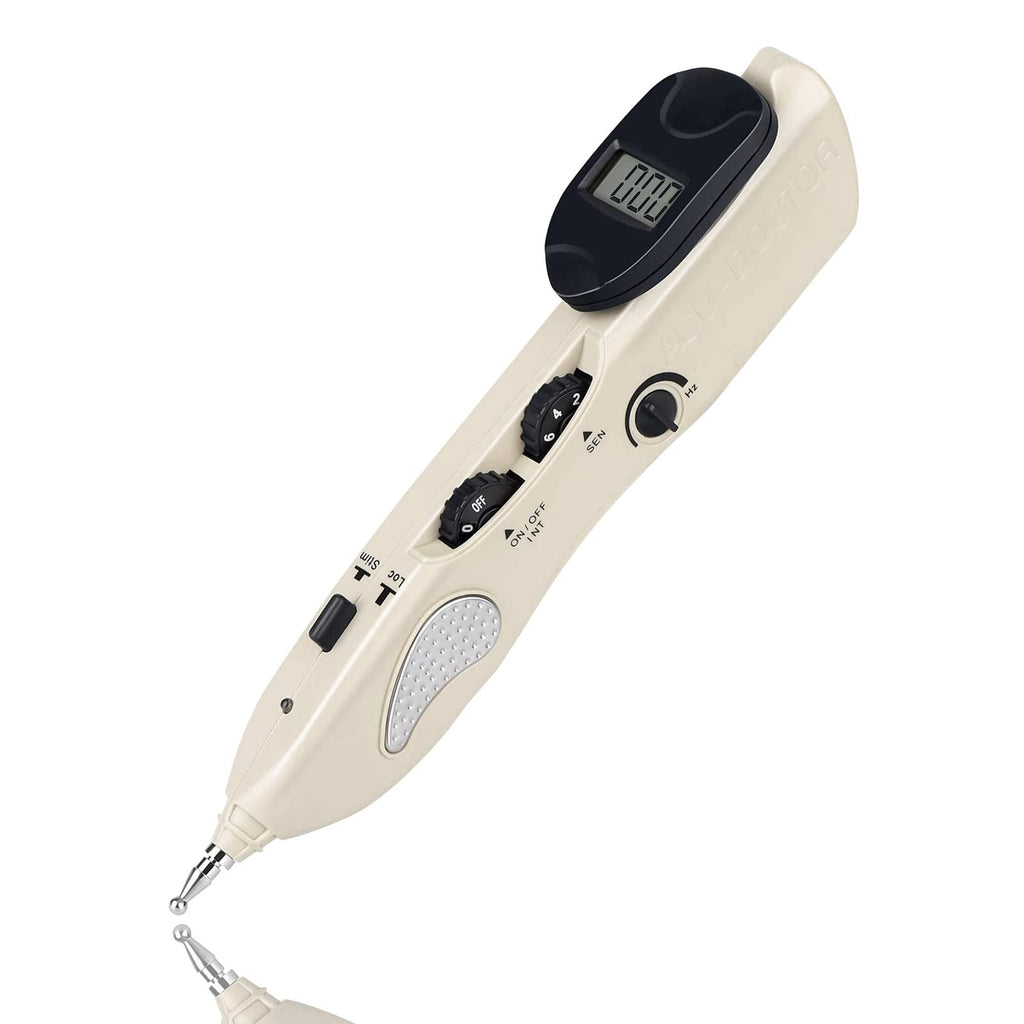 Electronic Acupuncture Pen – Pain Relief Therapy Meridian Pen with 3 Massage Heads | Rechargeable