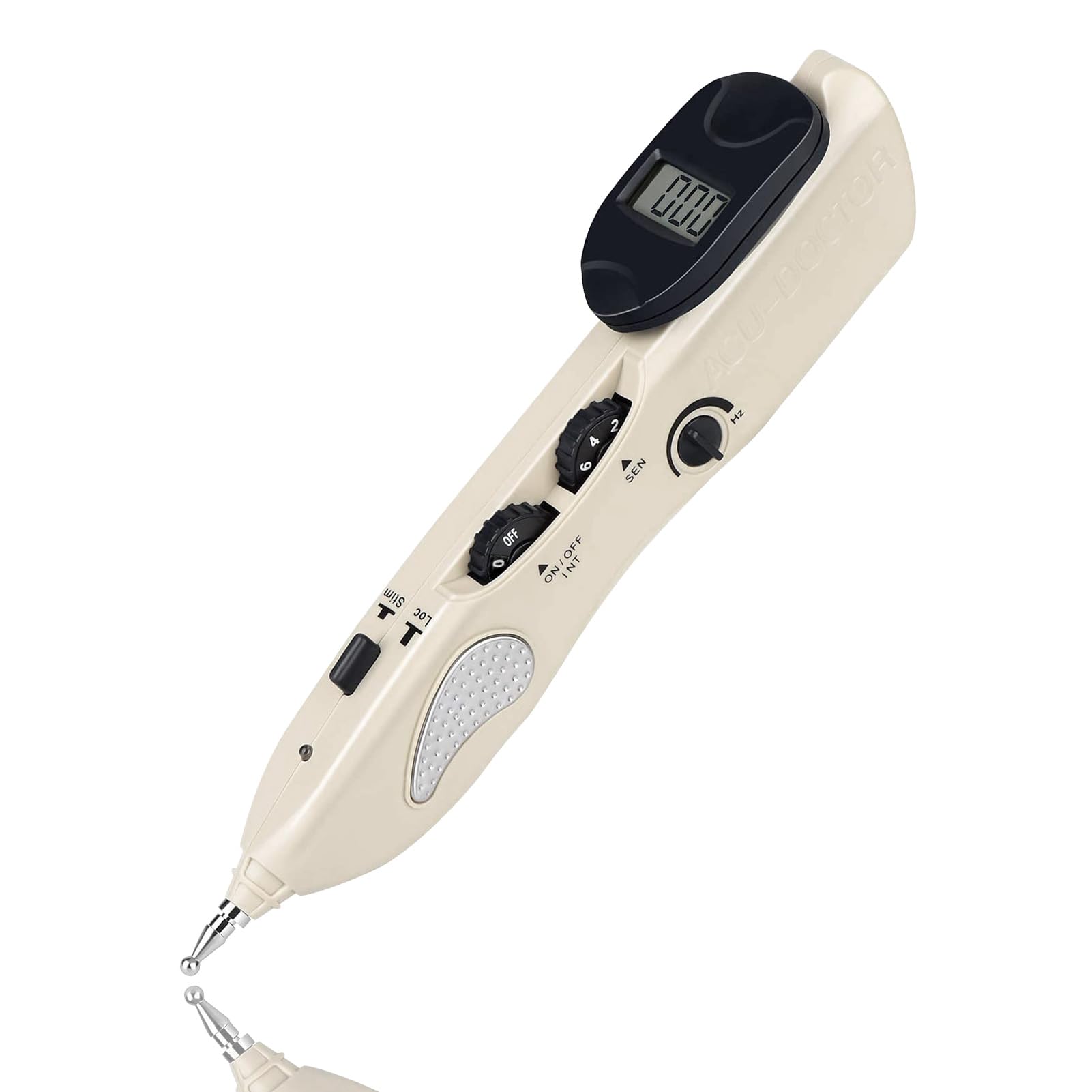 Electronic Acupuncture Meridian Pen – Pain Relief with 3 Massage Heads, Rechargeable