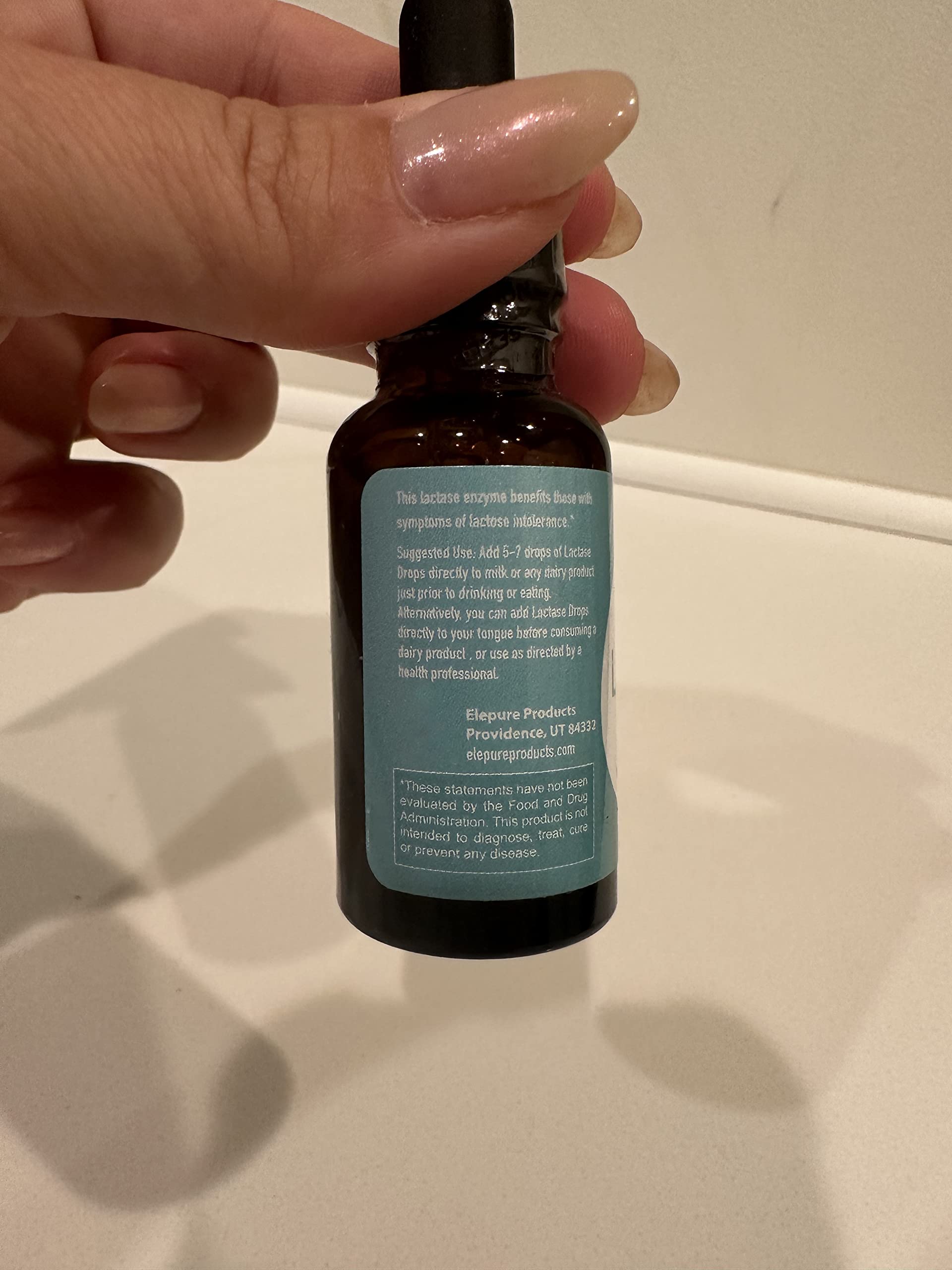 Elepure Pure Elements Lactase Drops - 100 Servings, 20 mL