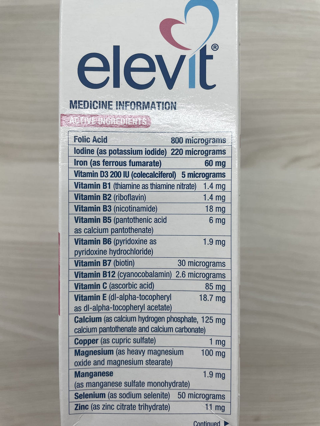 Elevit TAB with Iodine 100s – Pregnancy & Breastfeeding Multivitamin | Standard Shipping