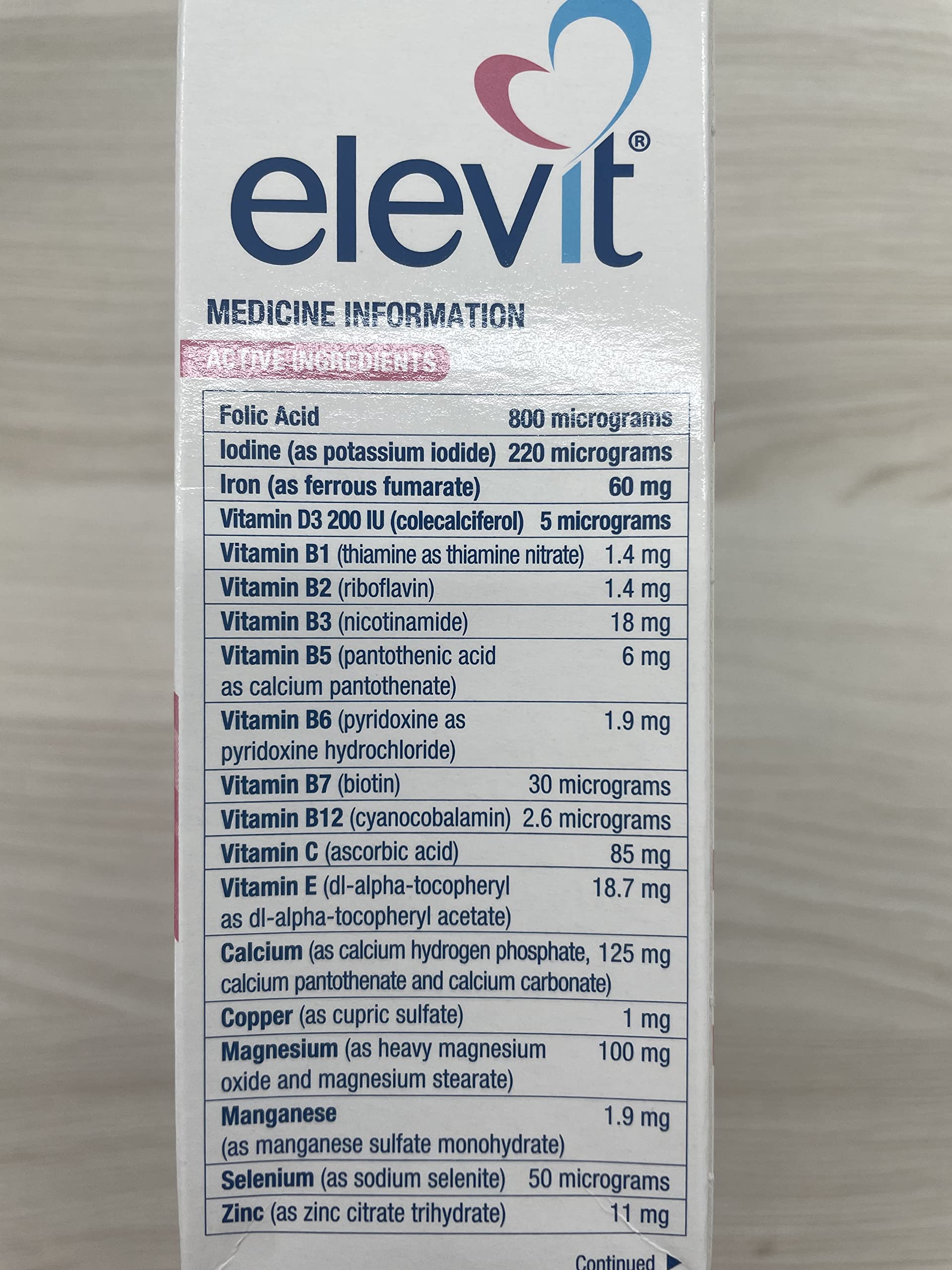 Elevit TAB with Iodine 100s – Pregnancy & Breastfeeding Multivitamin | Standard Shipping