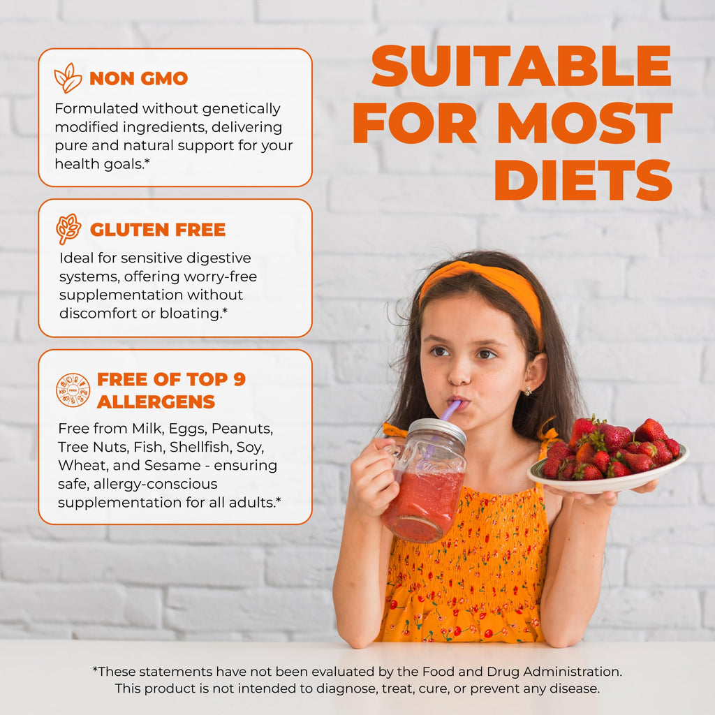 ELICORE Kids Multivitamin Gummies Strawberry – Immune & Growth Support | Non-GMO, Gluten-Free