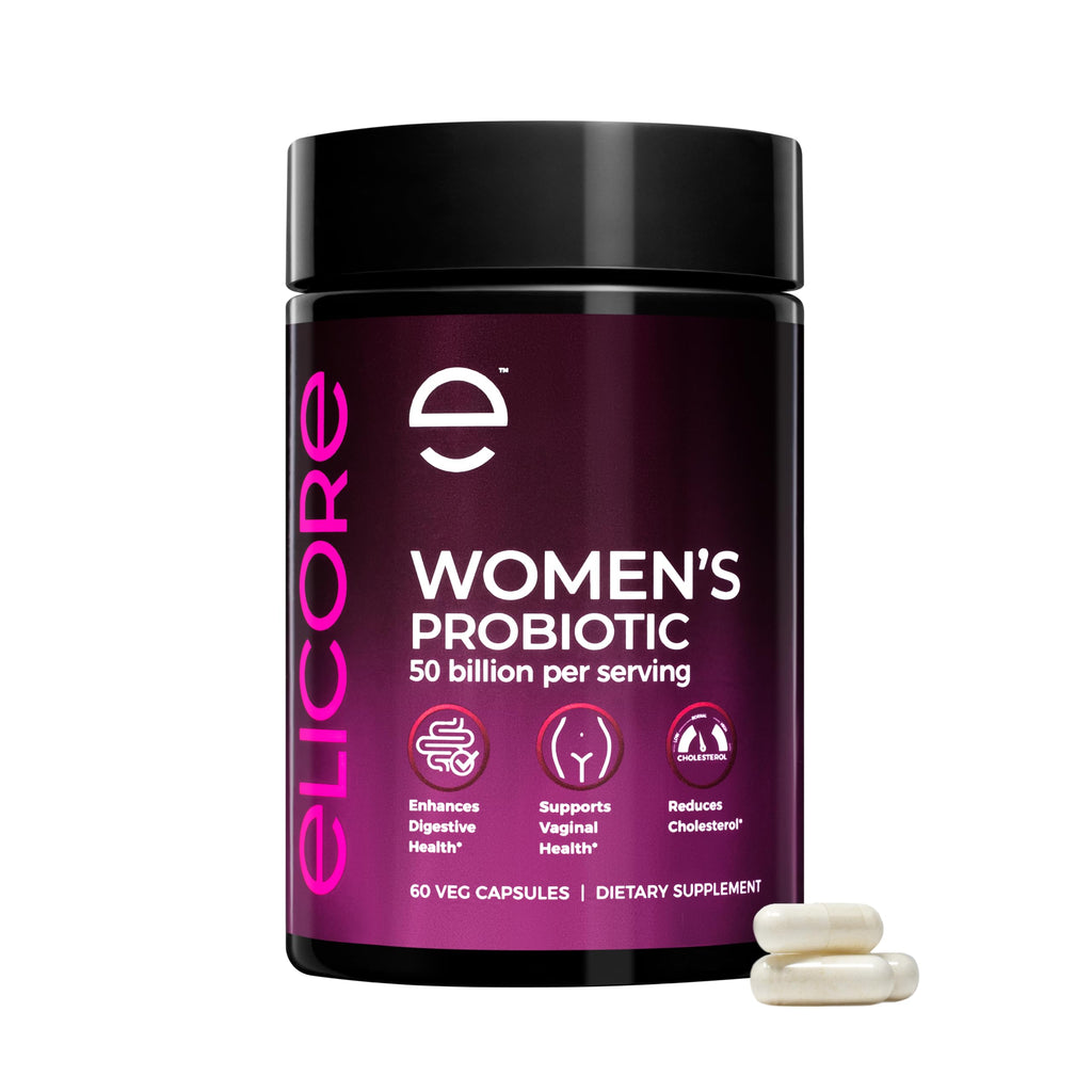 ELICORE Probiotics for Women 50B CFU – Digestive & Vaginal Health | MAKTREK Bi-Pass