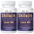 Elikadur 2000 mg Shilajit Supplement – 85+ Minerals, 60% Fulvic Acid, 120 Vegan Capsules