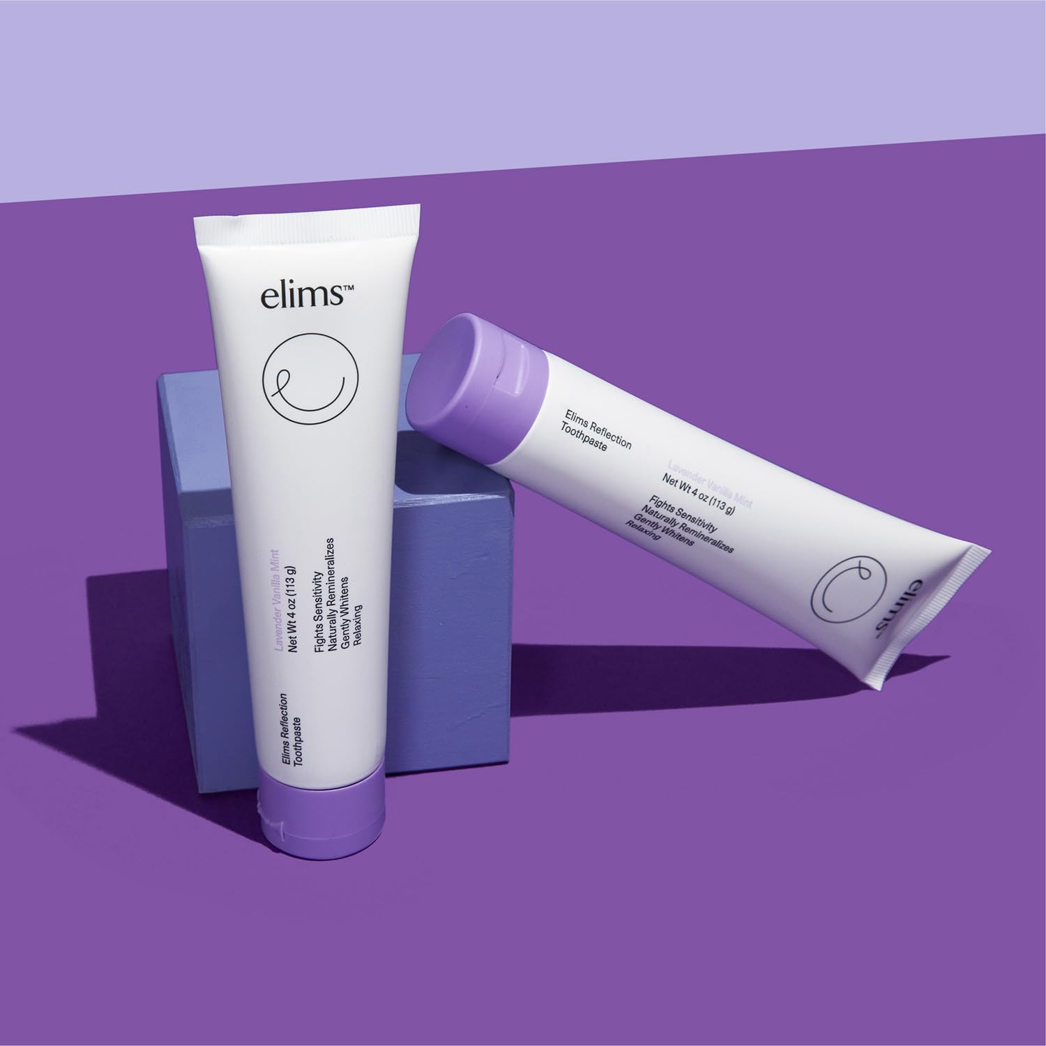 Elims Nano Hydroxyapatite Toothpaste – Fluoride-Free, Remineralizing Whitening for Sensitive Teeth, SLS-Free, Lavender Vanilla Mint Favlor for Adults & Kids, 4oz