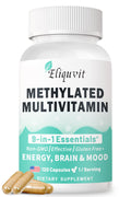 Eliquvit Methylated Multivitamin – 9-in-1 B Complex (L-Methylfolate, B12) – USA Made