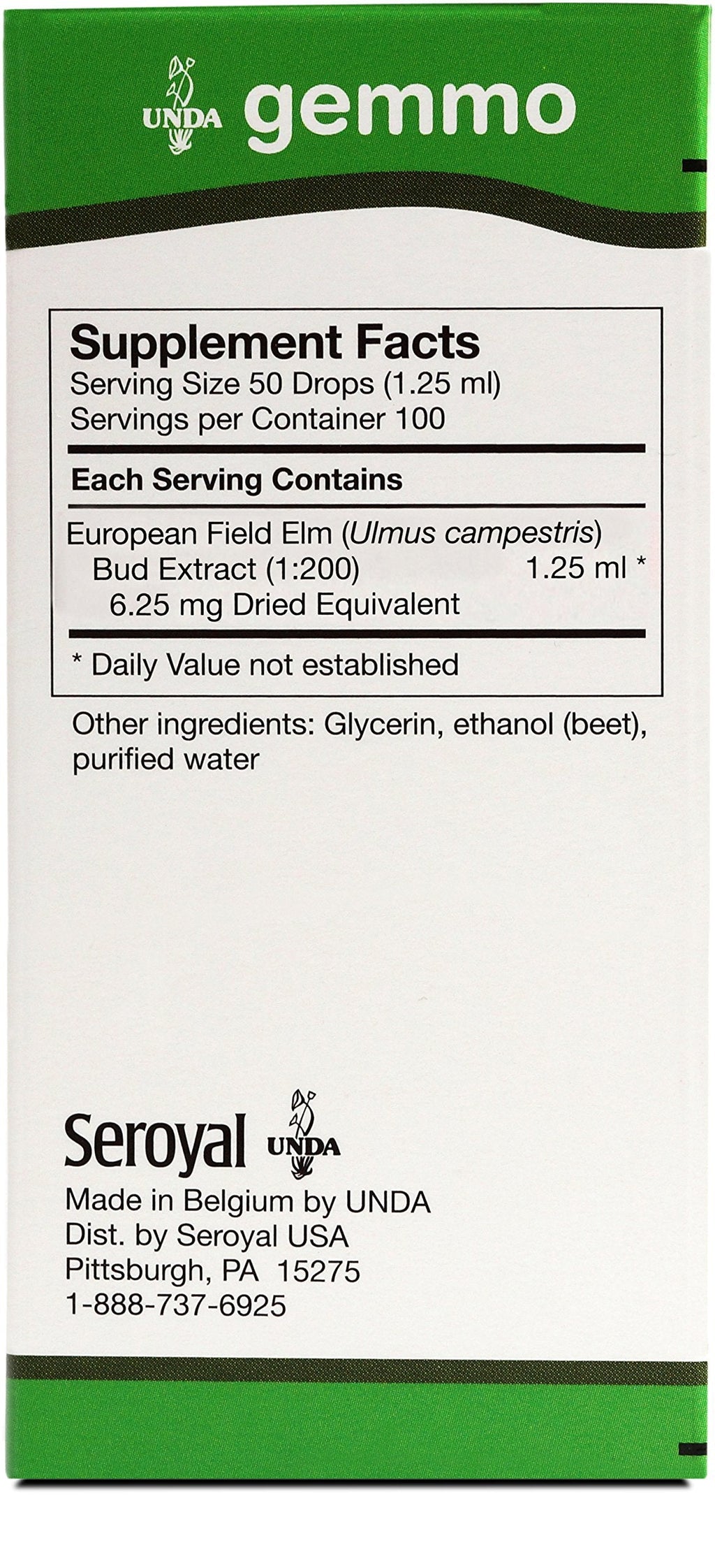 UNDA Gemmo Therapy Ulmus Campestris | Elm Bud Extract 4.2 fl oz