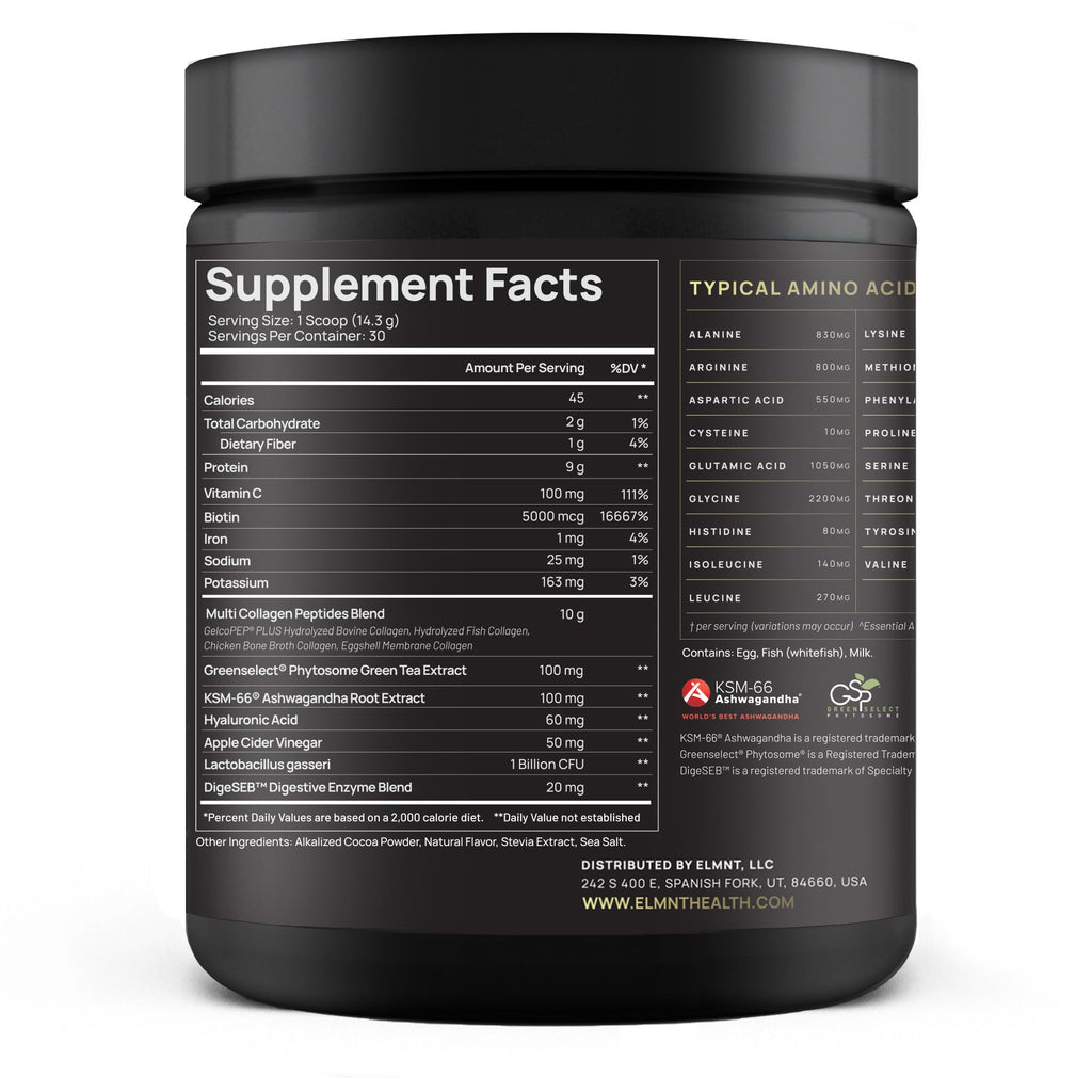 Chocolate Collagen Powder for Women | Multi Collagen Peptides + Probiotics