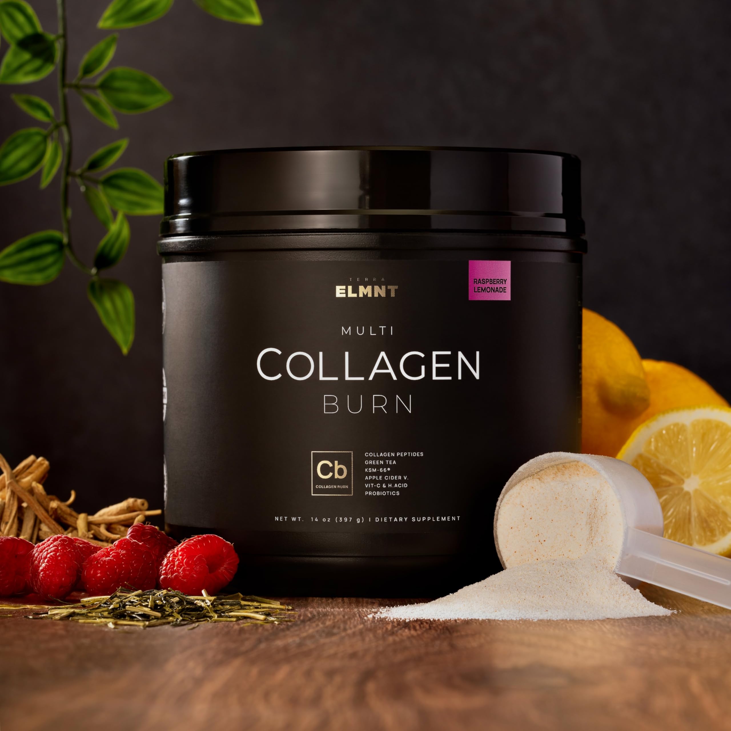 ELMNT Super Collagen Burn for Women – Multi Collagen Protein, Probiotics, Hyaluronic Acid