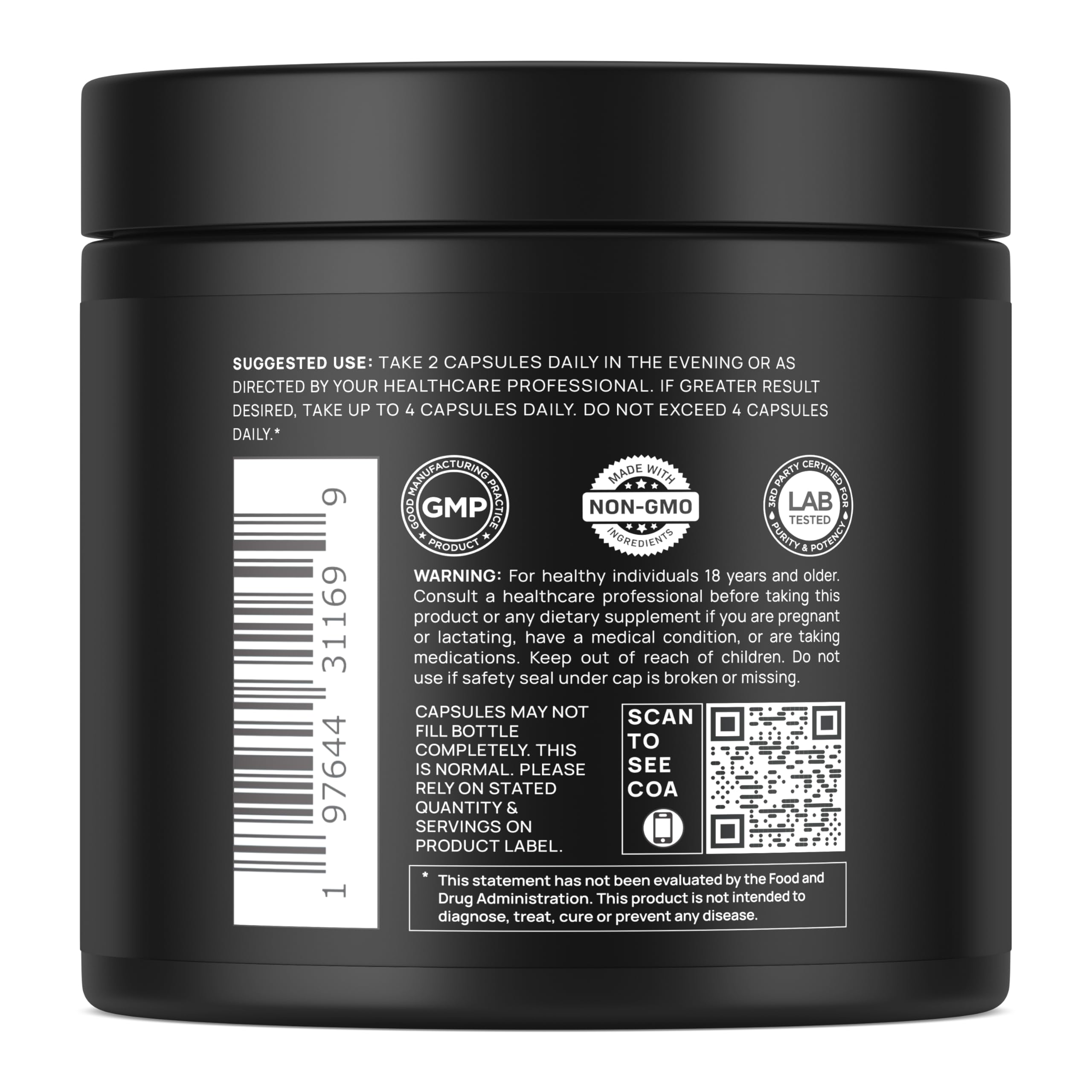 ELMNT Triple Sleep Magnesium Threonate | Magtein 1000mg | L-Theanine 200mg & Apigenin 50mg