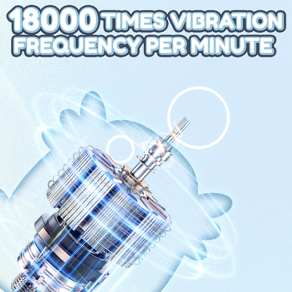 ELOTAME Kids Electric U‑Shaped Toothbrush – Axolotl Cartoon Sonic (Ages 2–15) | 6 Modes