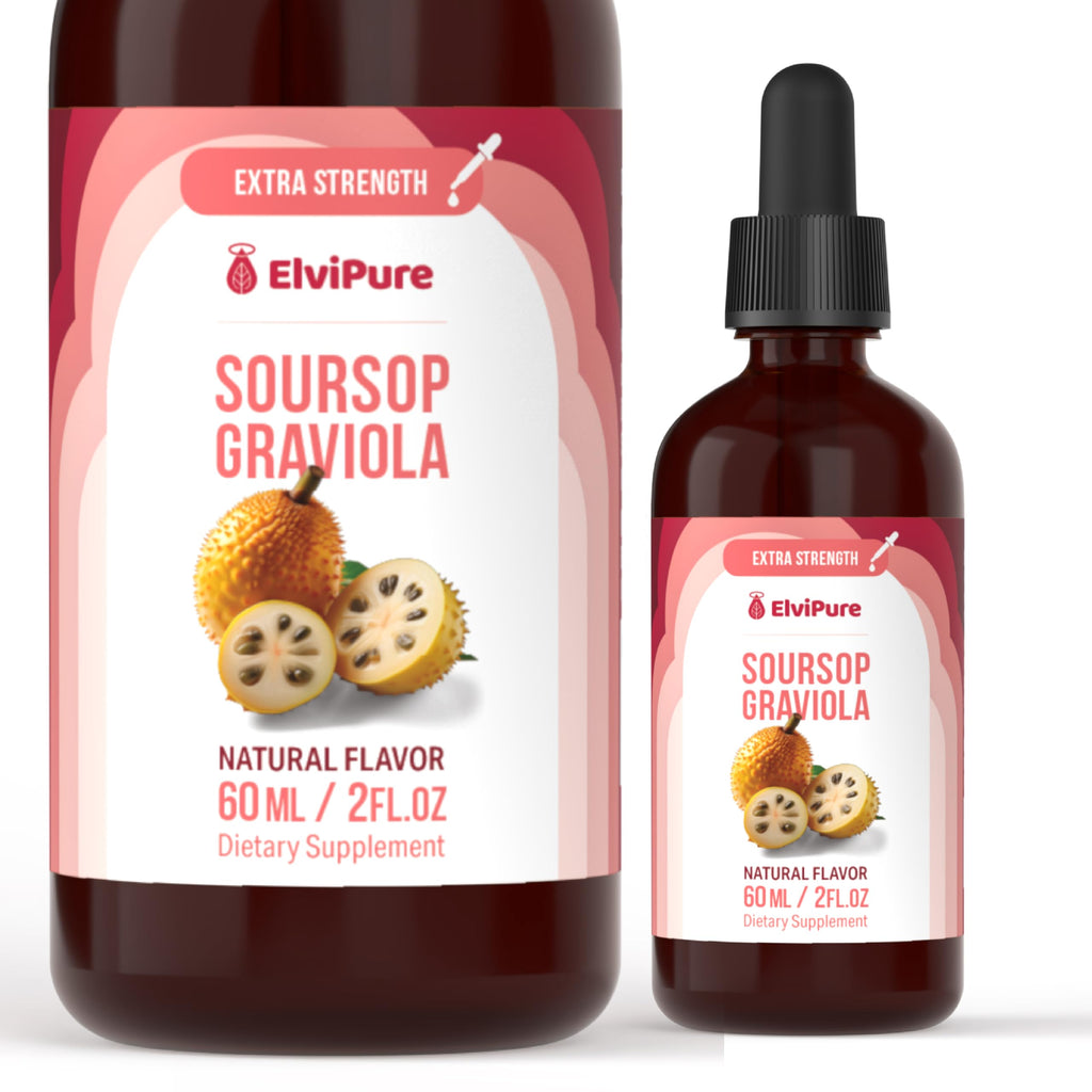 ElviPure Soursop Bitters Drops – Organic Graviola Extract, Immune Support