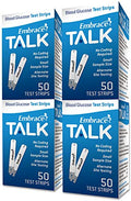 Embrace Blood Glucose Test Strips 200Ct | 4x50 Strips for Embrace Meters