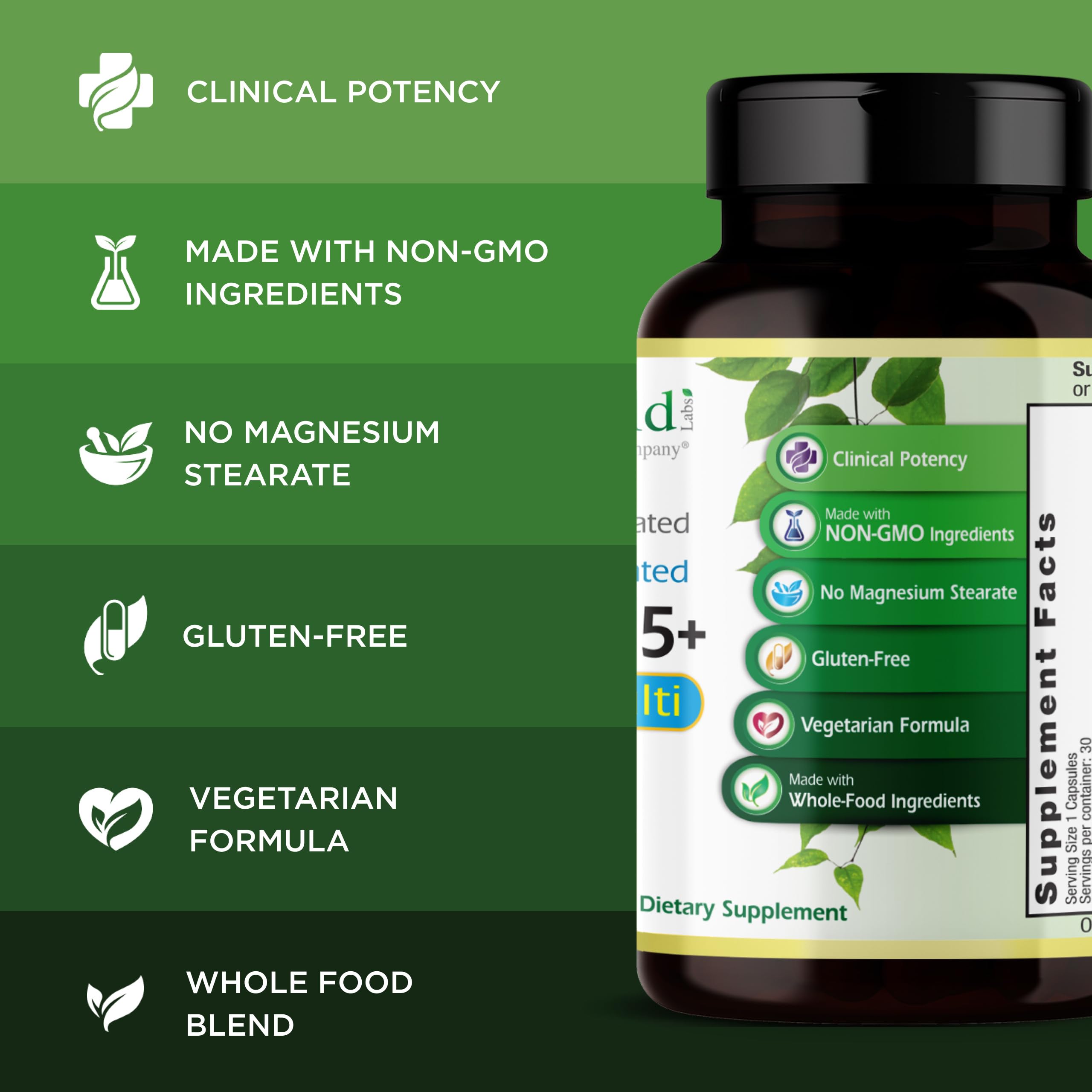 EMERALD LABS Men's 45+ 1-Daily Multi – Saw Palmetto, Lycopene & More | Heart, Bone & Immune Support