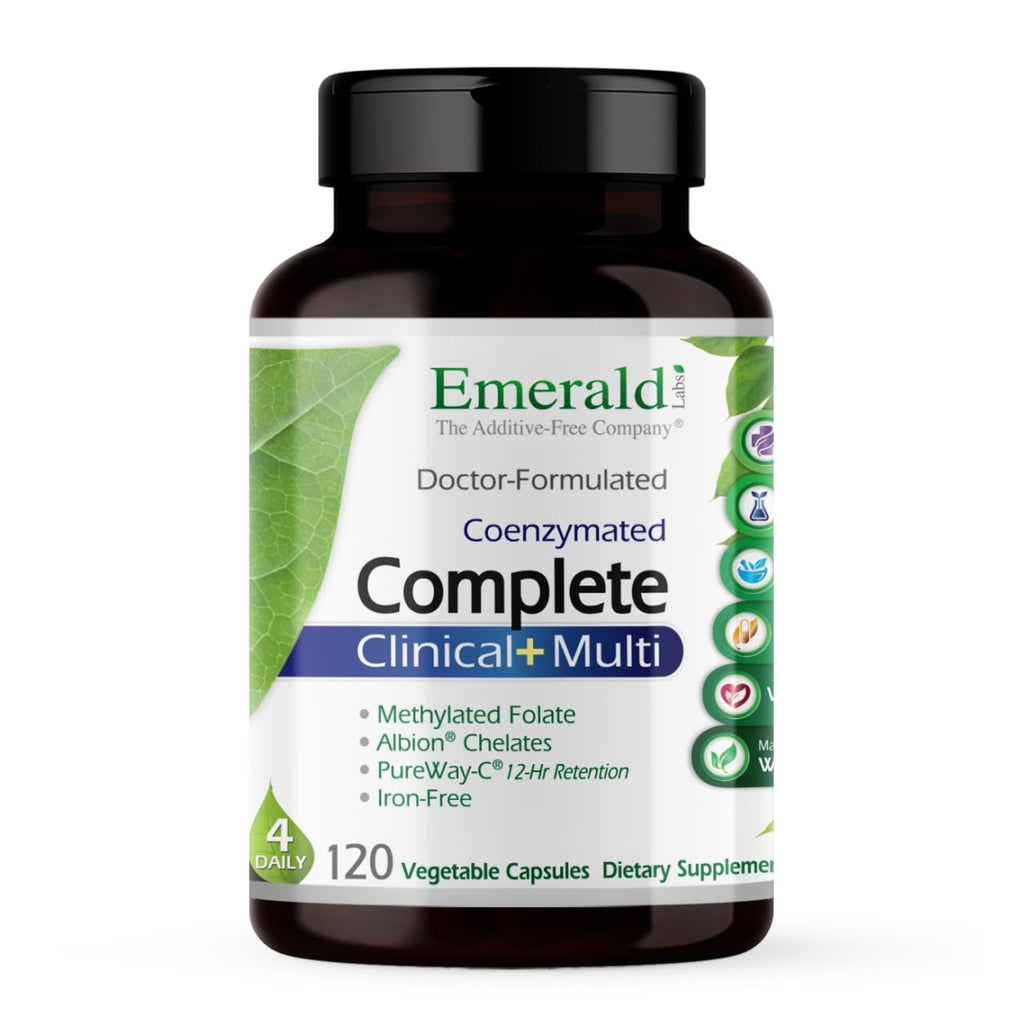 EMERALD LABS Complete Clinical Multi - Multivitamin for Gut Health & Immune Support | 120 Veg Capsules