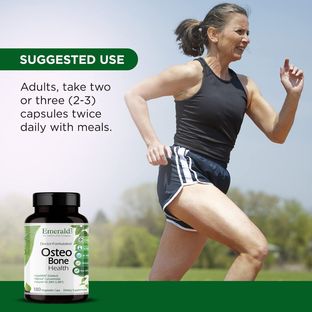 Emerald Labs Osteo Bone Health – Immune & Bone Joint Support | 180 Veg Capsules
