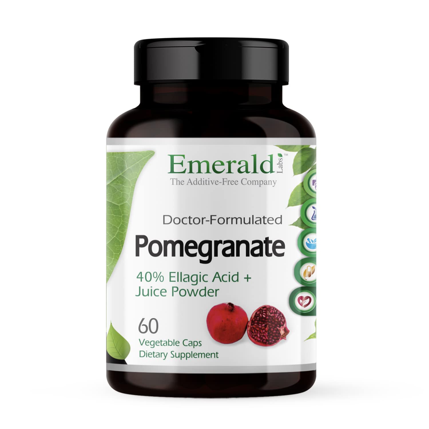 Emerald Labs Pomegranate Extract - 60 Vegetable Capsules (30-Day Supply) | Immune Support & Heart Health | 40% Ellagic Acid