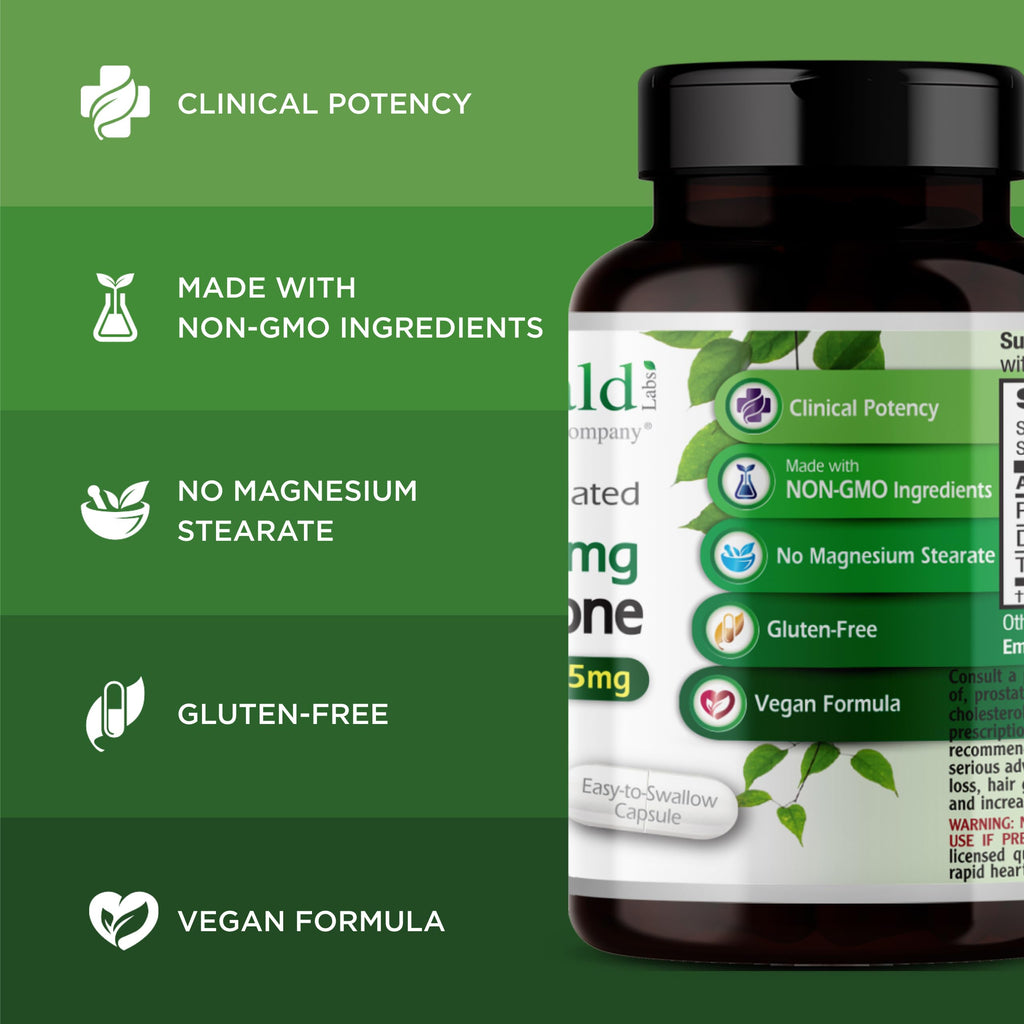 EMERALD LABS Pregnenolone 50mg + DHEA 25mg – 60 Veg Caps (Pack of 2) – Gluten-Free
