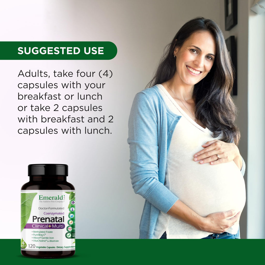 Emerald Labs Prenatal Clinical Multi with Methylfolate & Albion Gentle Iron – Gluten-Free