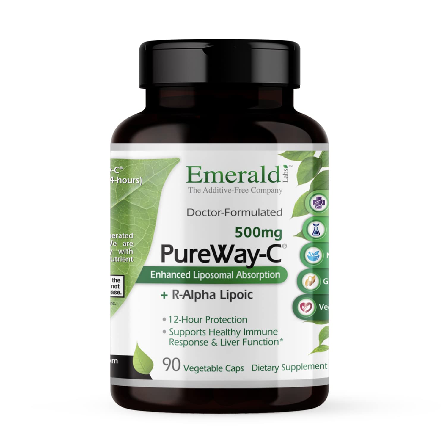 EMERALD LABS PureWay-C Liver & Immune Support with R-Alpha Lipoic Acid - 90 Veg Capsules