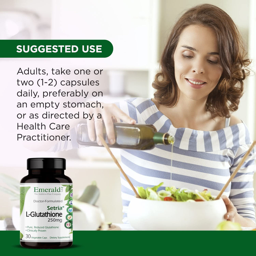 EMERALD LABS Setria L-Glutathione – Powerful Glutathione Supplement | Liver & Immunity Support
