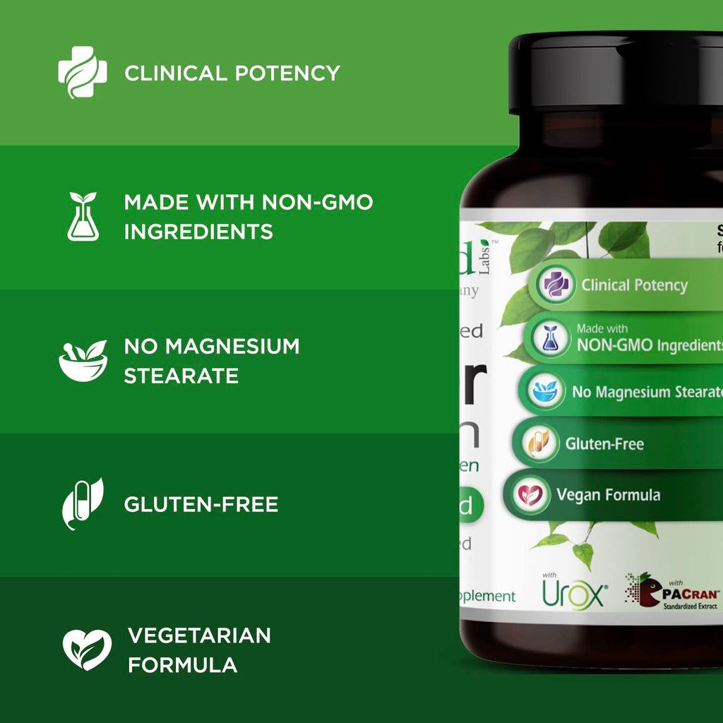 EMERALD LABS Bladder Health - Cranberry Extract Supplement with Pumpkin Seed & Horsetail | Urinary Tract Support | 60 Veg Capsules (30-Day Supply)