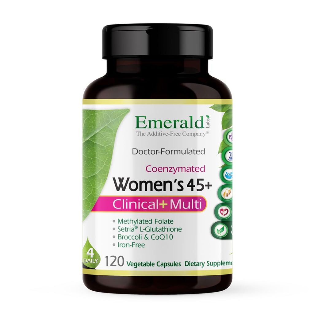 Emerald Labs Women's 45+ Clinical Multi – Gluten-Free & Vegetarian (120 VCaps)