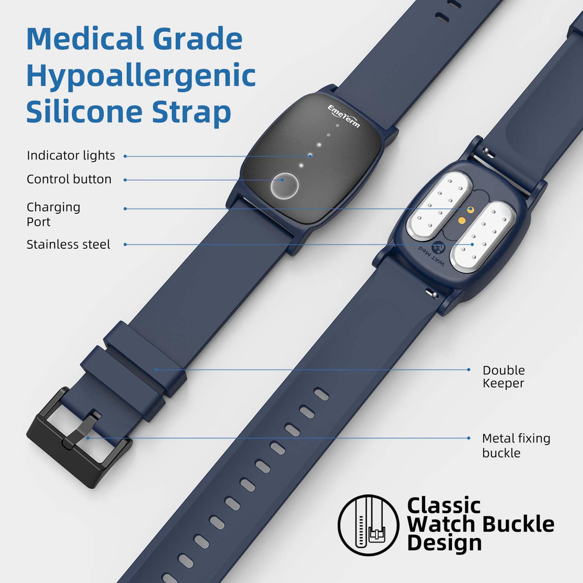 EmeTerm Explore FDA-Cleared Anti-Nausea Wristband – Drug-Free Motion Sickness Relief (2 Pack)