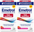 Emetrol Non-Drowsy Nausea Relief – Mixed Berry Chewables, 2-Pack (120 Tablets)