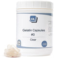 Empty Gelatin Capsules Size 0-1000 Count | Halal Beef Gel Caps for Capsule Filling