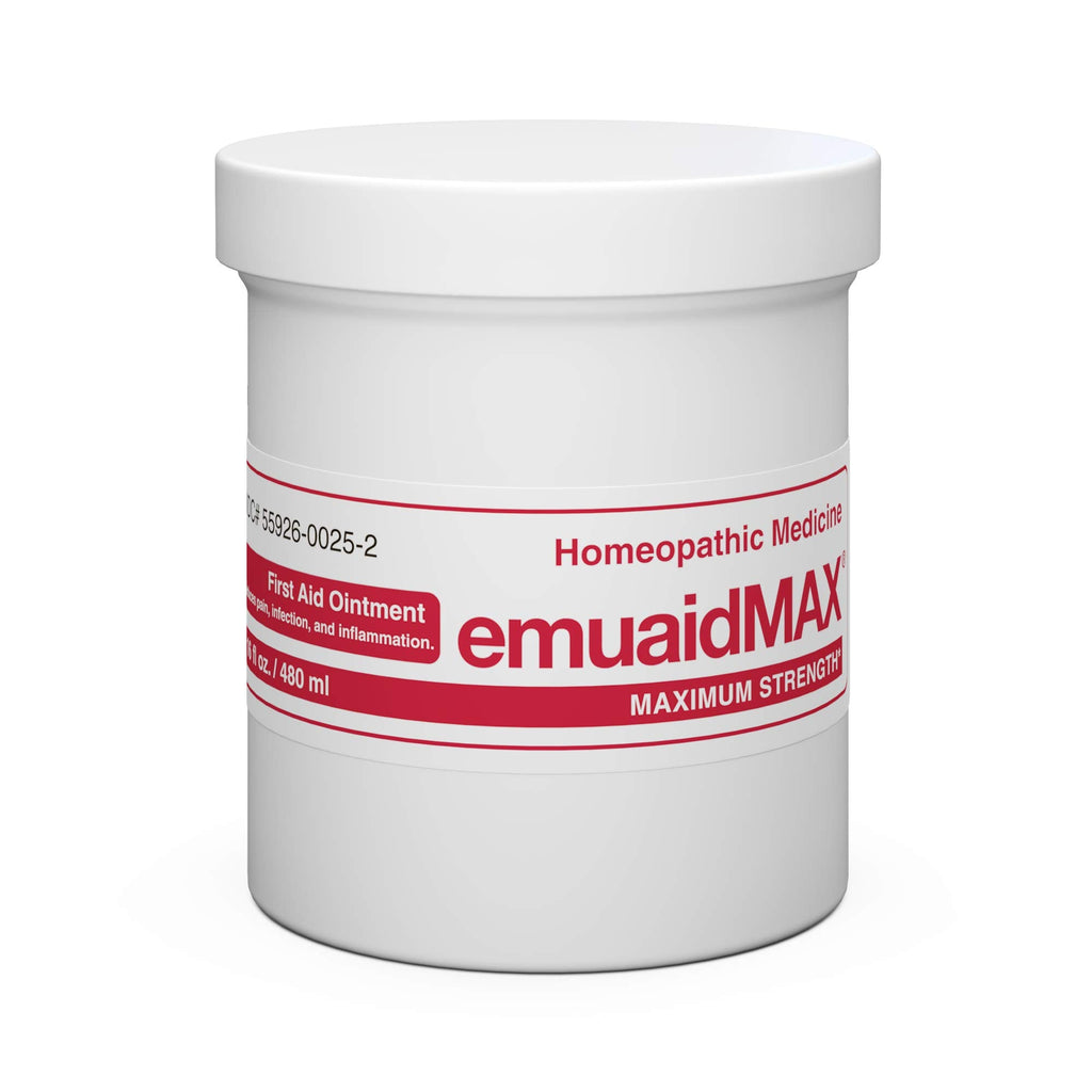 EMUAIDMAX Eczema Ointment - Maximum-Strength, Non-Steroidal Relief for Eczema, Psoriasis & Irritated Skin (16 oz) | emuaid