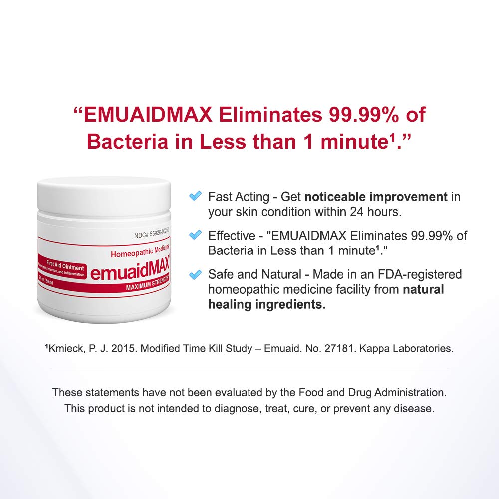 EMUAIDMAX Eczema Ointment - Maximum-Strength, Non-Steroidal Relief for Eczema, Psoriasis & Irritated Skin (16 oz) | emuaid