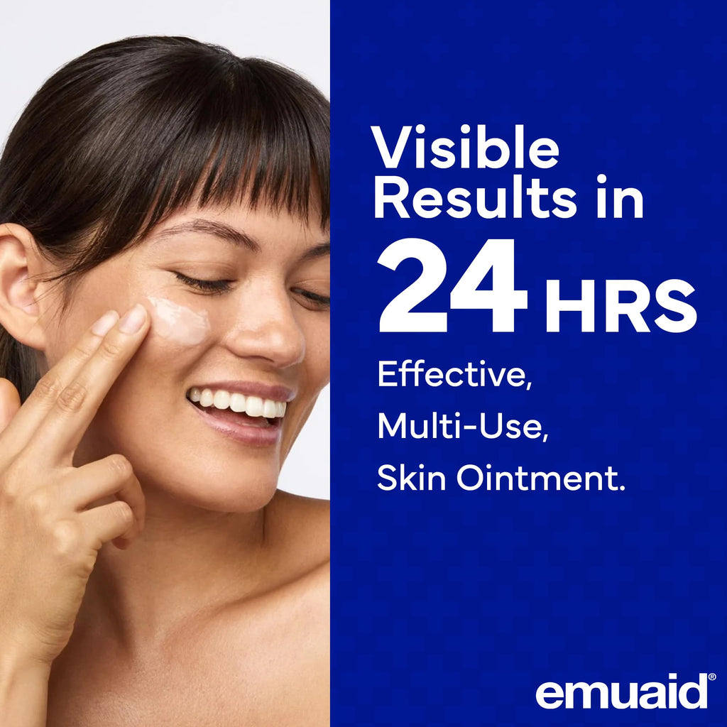 emuaid Ointment for Eczema & Psoriasis Relief – 16oz, Steroid-Free, Chemical-Free