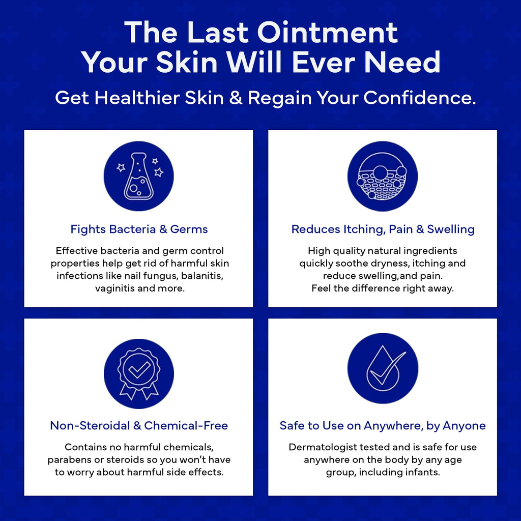 EMUAID Ointment for Eczema & Psoriasis Relief | Steroid-Free, All Ages, 2oz