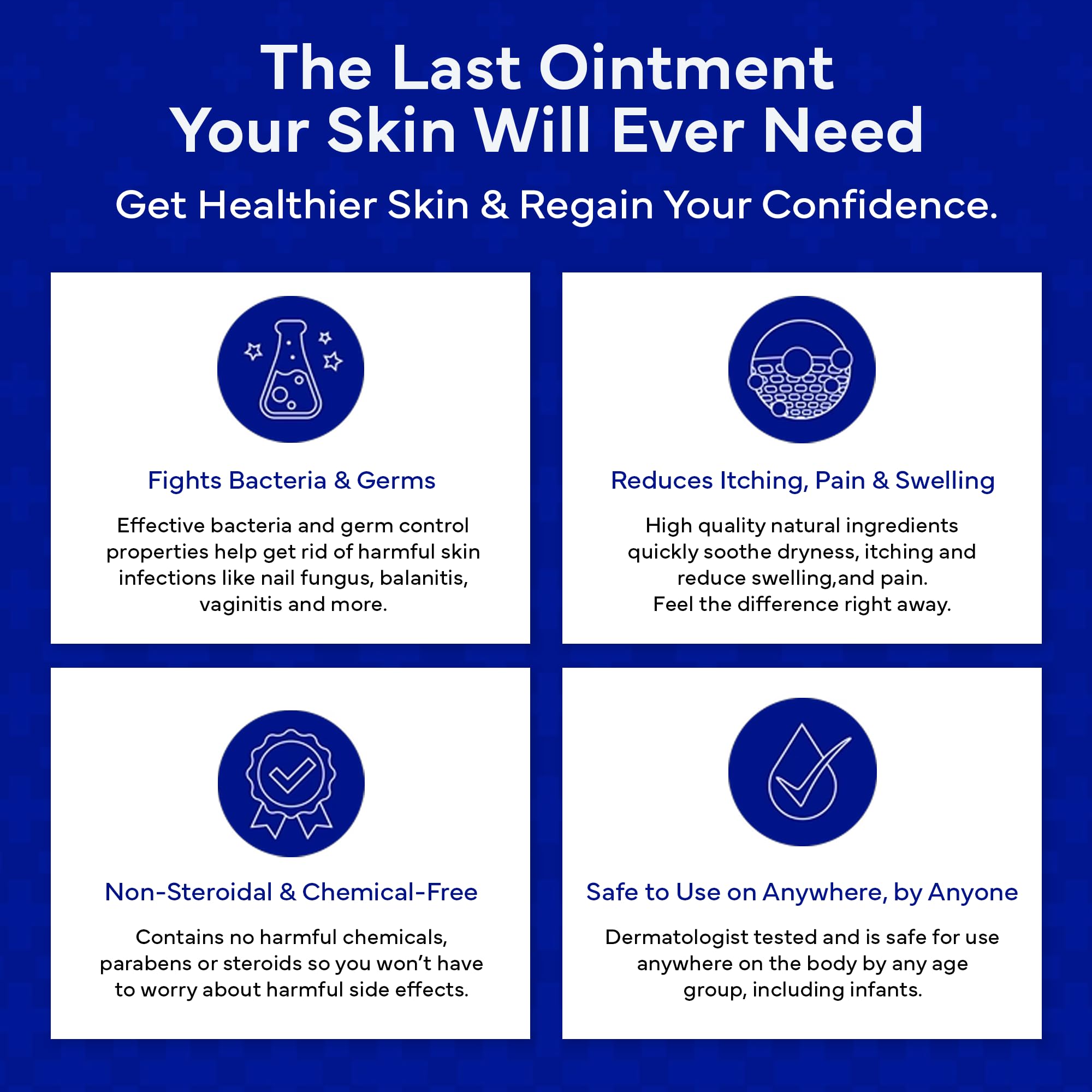EMUAID Ointment for Eczema & Psoriasis Relief | Steroid-Free, All Ages, 2oz