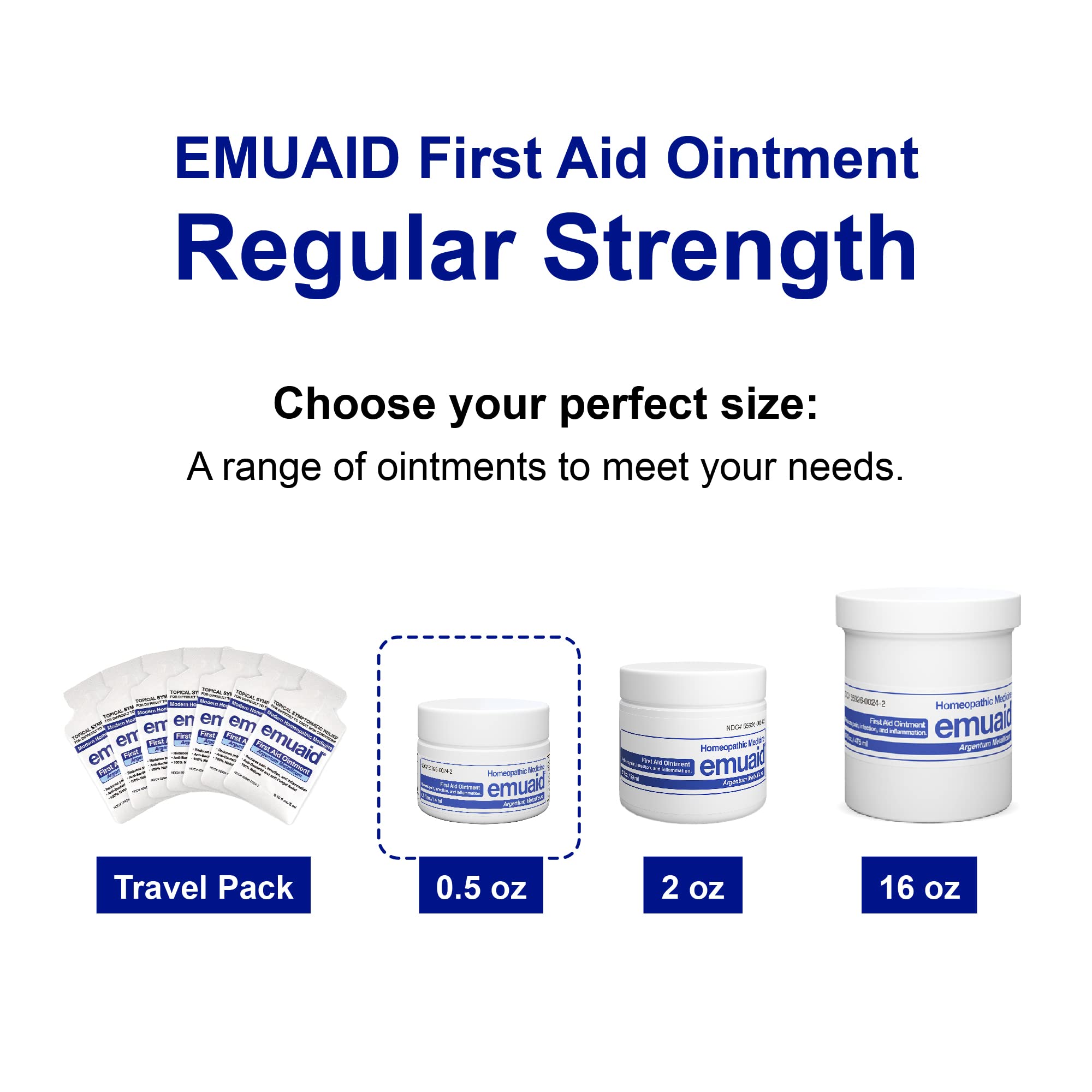 emuaid Ointment for Eczema & Psoriasis Relief – Steroid-Free, 0.5oz