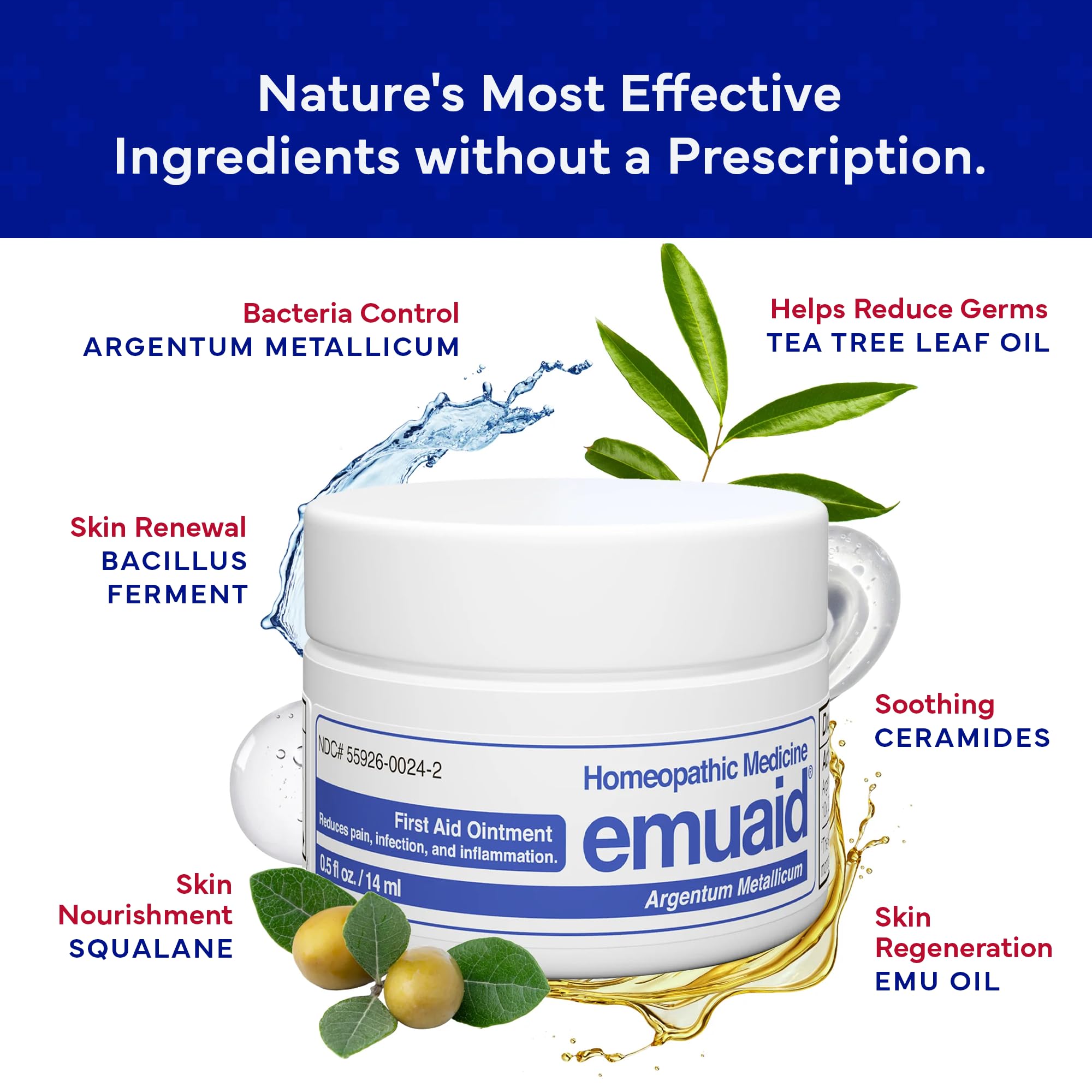 EMUAID Ointment 16oz — Steroid-Free Skin Care for Eczema, Psoriasis, and Dermatitis