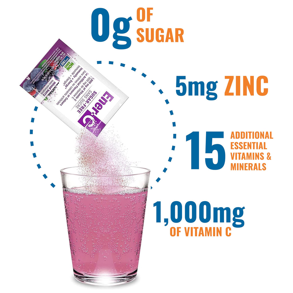 Ener-C Sugar Free Multivitamin Drink Mix – Hydration Packets