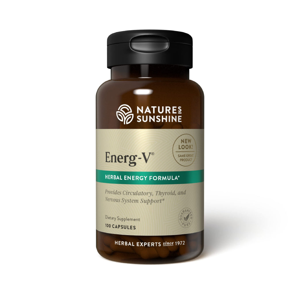 Nature's Sunshine Energ-V 100 Capsules - Natural Energy Support