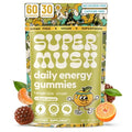 Energy Mushroom Gummies – Organic Lion’s Mane & Cordyceps, Rhodiola, L-Theanine | Vegan & Sugar-Free (60 Gummies)