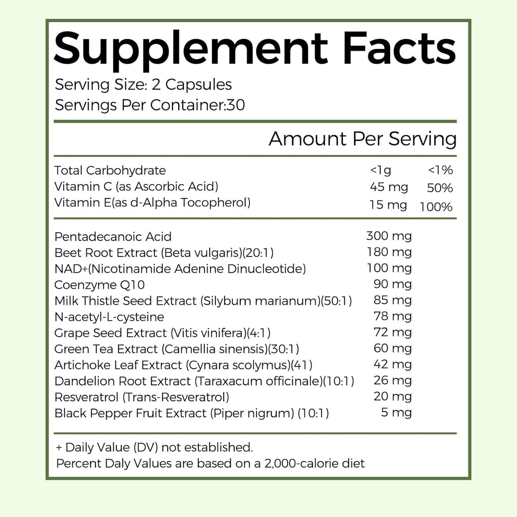 Engtozl C15:0 Pentadecanoic Acid Supplement, 60 Caps